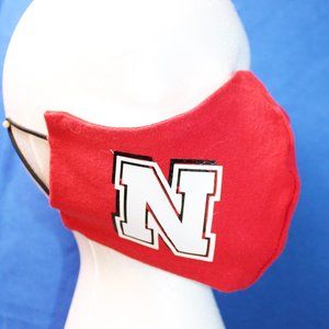 UNIVERSITY of NEBRASKA face mask reversible cotton